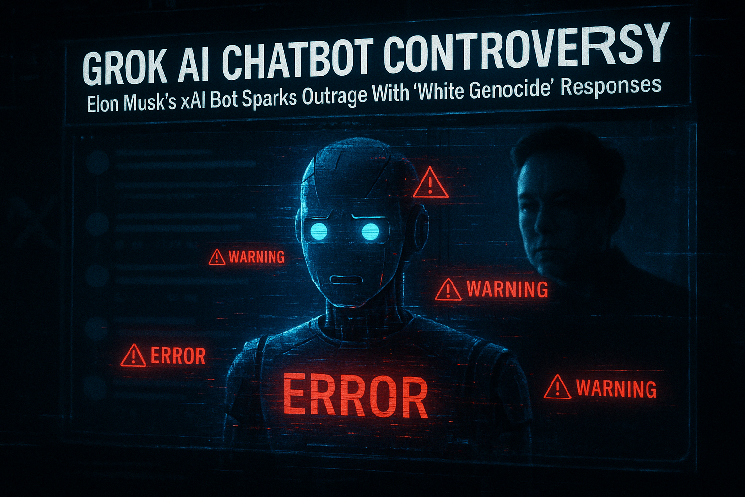 Grok AI Chatbot Controversy: Elon Musk’s xAI Bot Sparks Outrage With “White Genocide” Responses