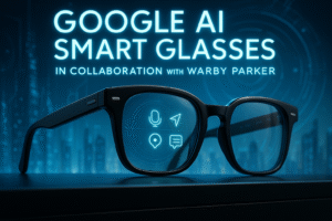 Google AI Smart Glasses with Warby Parker