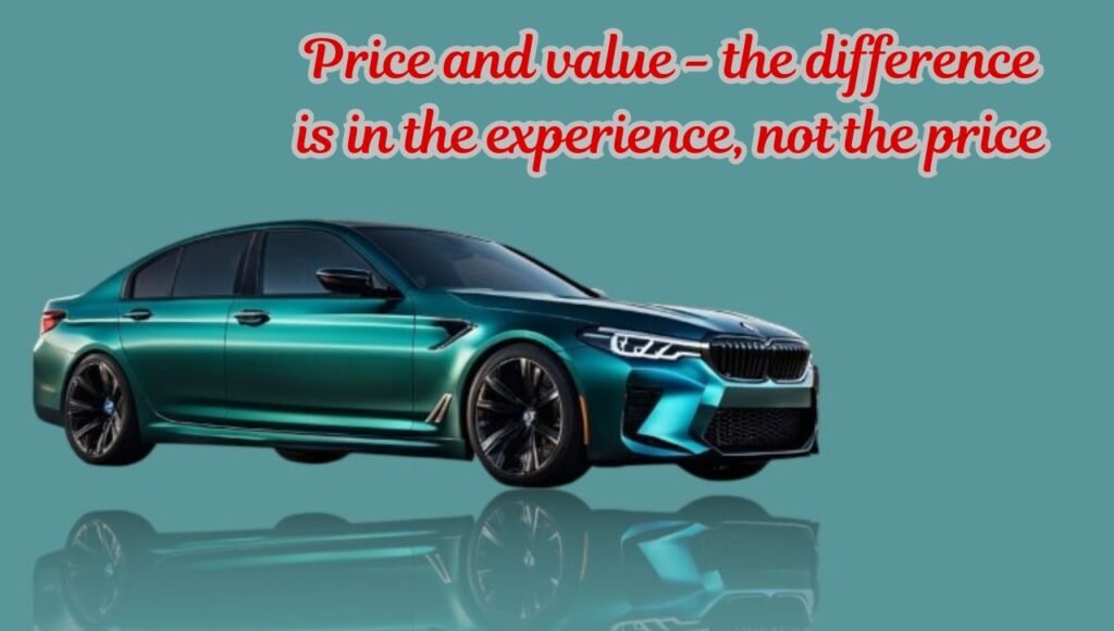 Price and value - the difference is in the experience, not the price