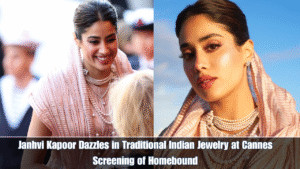 Janhvi Kapoor Dazzles in Traditional Indian Jewelry at Cannes Screening of Homebound