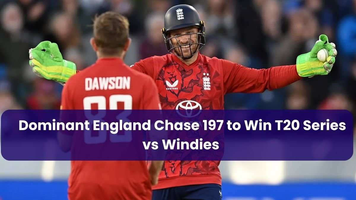 Dominant England Chase 197 to Win T20 Series vs Windies