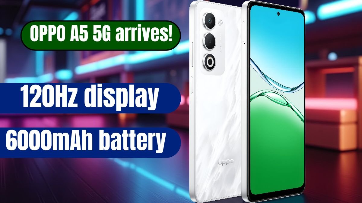 OPPO A5 5G arrives! With 120Hz display and 6000mAh battery