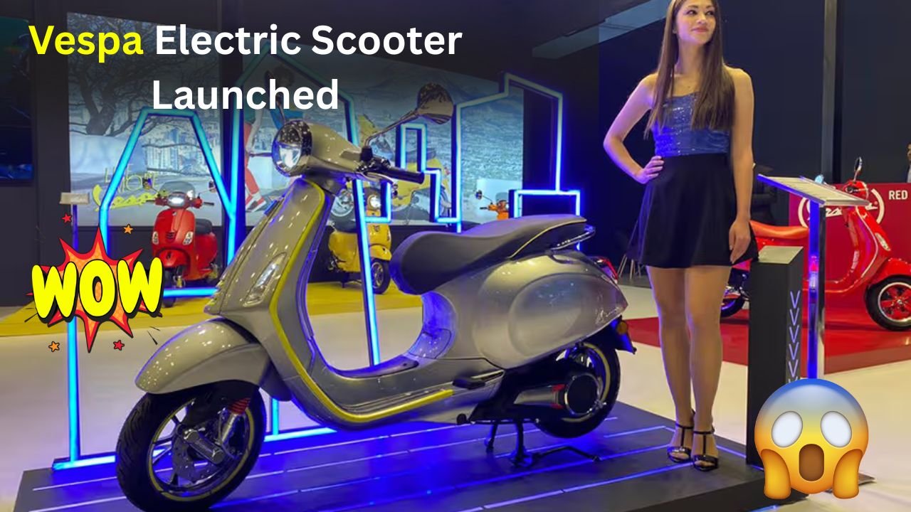 Vespa Electric Scooter Launched – No RTO, ₹8,999 Down, 165km Range!