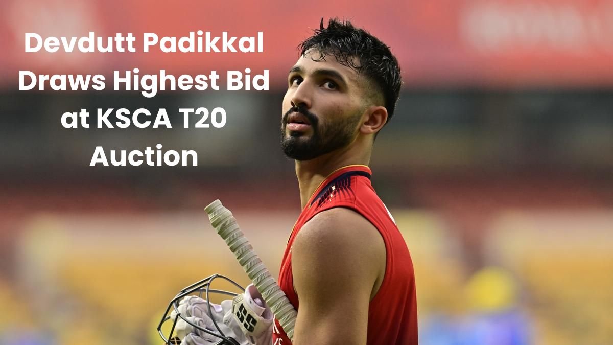 Devdutt Padikkal Draws Highest Bid at KSCA T20 Auction