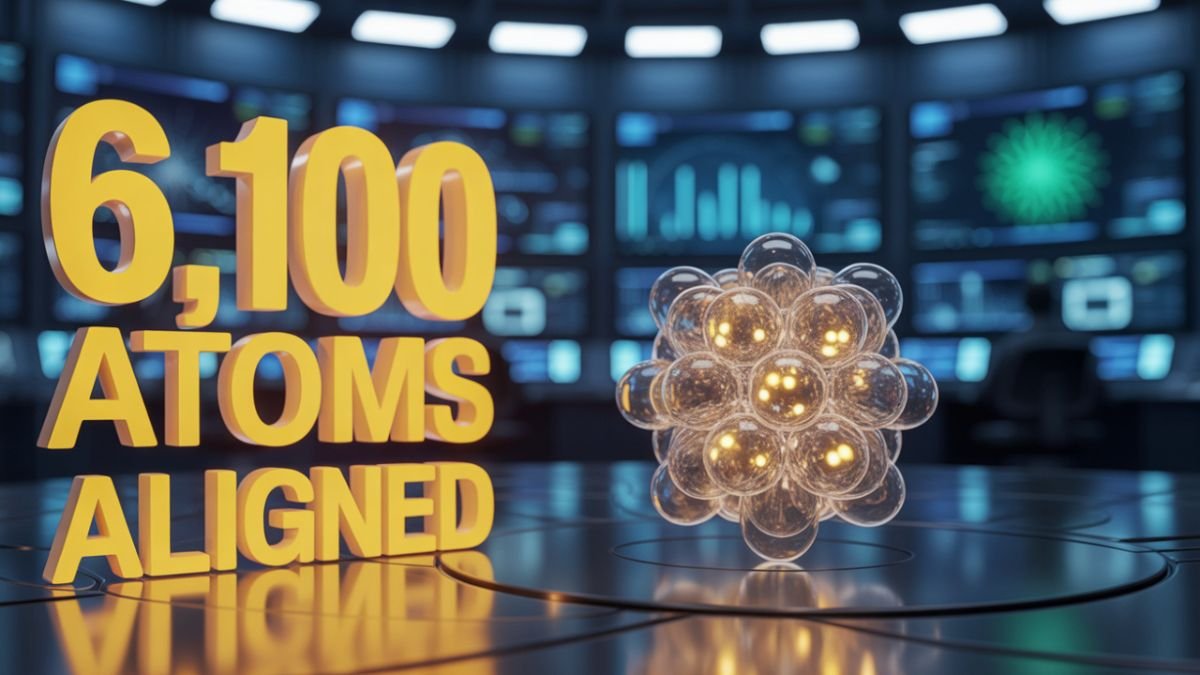 Caltech scientists break record by synchronizing 6,100 quantum atoms