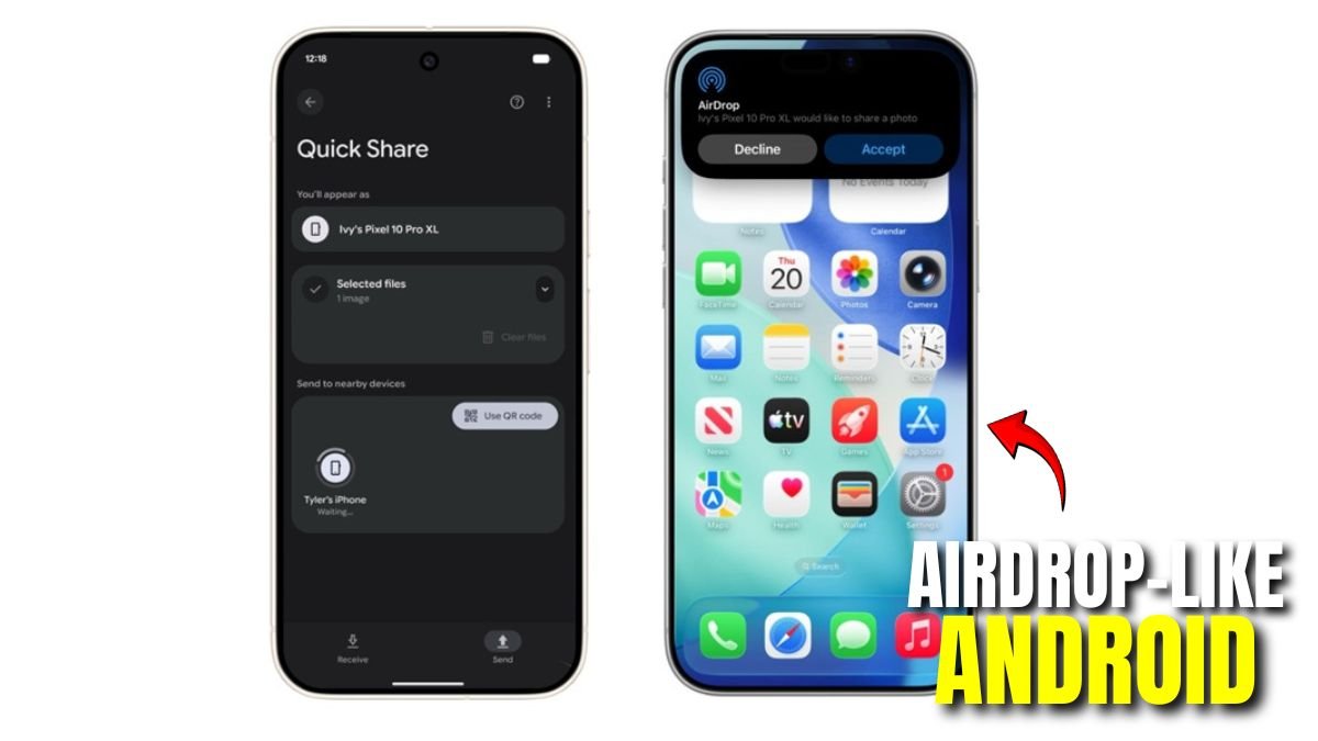 AirDrop-like power comes to Android! File sharing will become super fast.