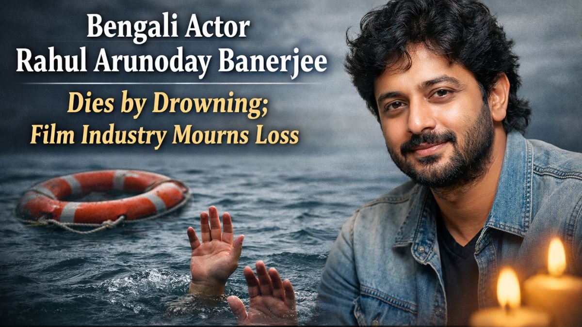 Bengali actor Rahul Arunoday Banerjee dies by drowning; film industry mourns loss GIVE ME IMAGE OF THIS TITLE IN english IN SIZE 1200X675