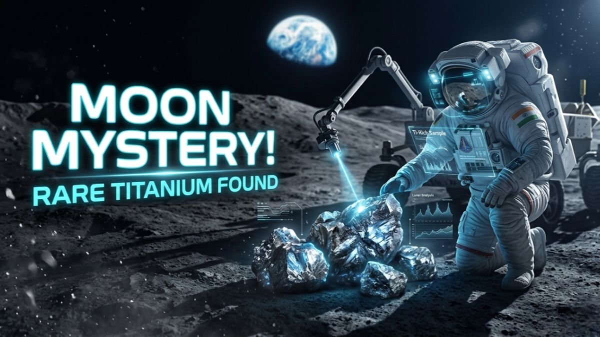 Moon Mystery Deepens: Indian Study Reveals Rare Titanium-Rich Rocks