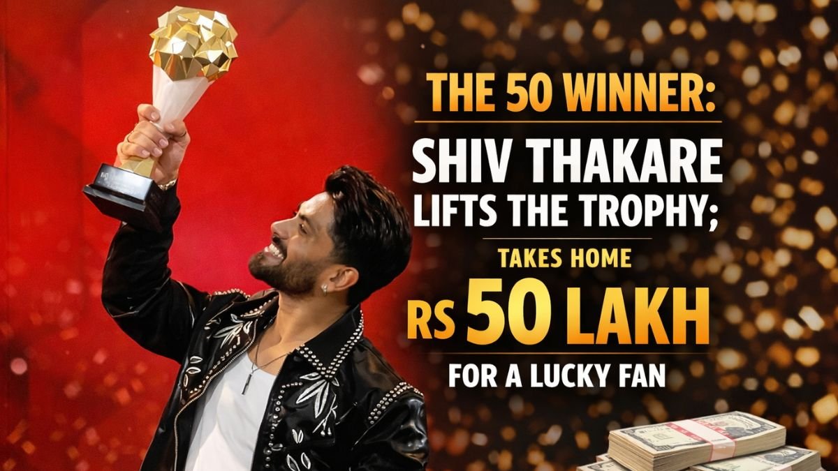 The 50 Winner: Shiv Thakare lifts the trophy; takes home Rs 50 lakh for a lucky fan