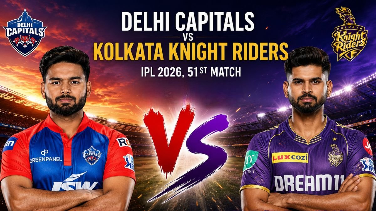 Delhi Capitals vs Kolkata Knight Riders, 51st Match, Indian Premier League 2026 - Commentary