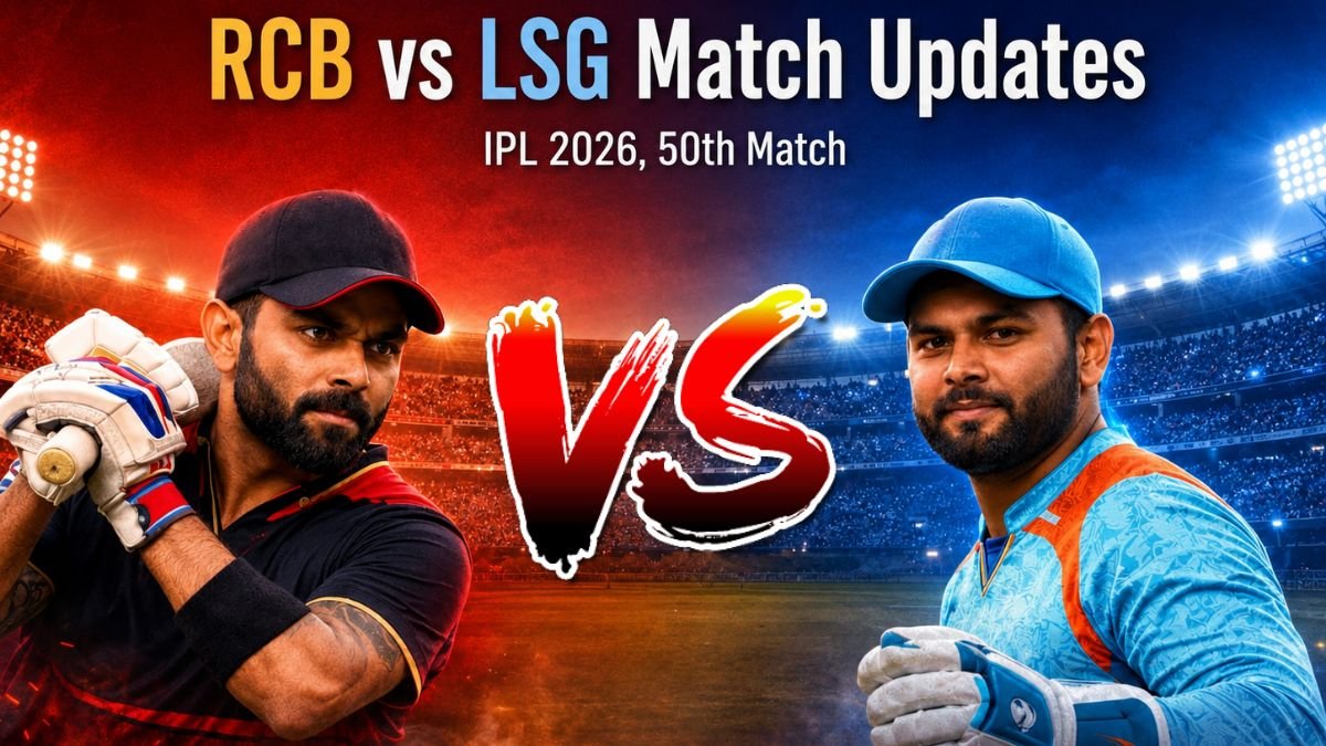 _Lucknow Super Giants vs Royal Challengers Bengaluru, 50th Match, Indian Premier League 2026 - Commentary