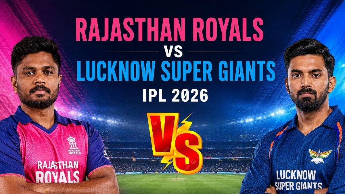 Rajasthan Royals vs Lucknow Super Giants IPL 2026 64th Match Live Match Commentary