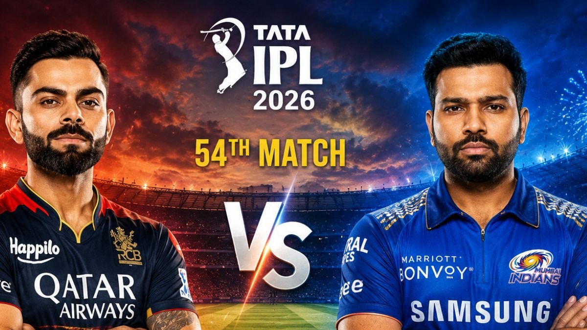 Royal Challengers Bengaluru vs Mumbai Indians, 54th Match, Indian Premier League 2026 - Commentary
