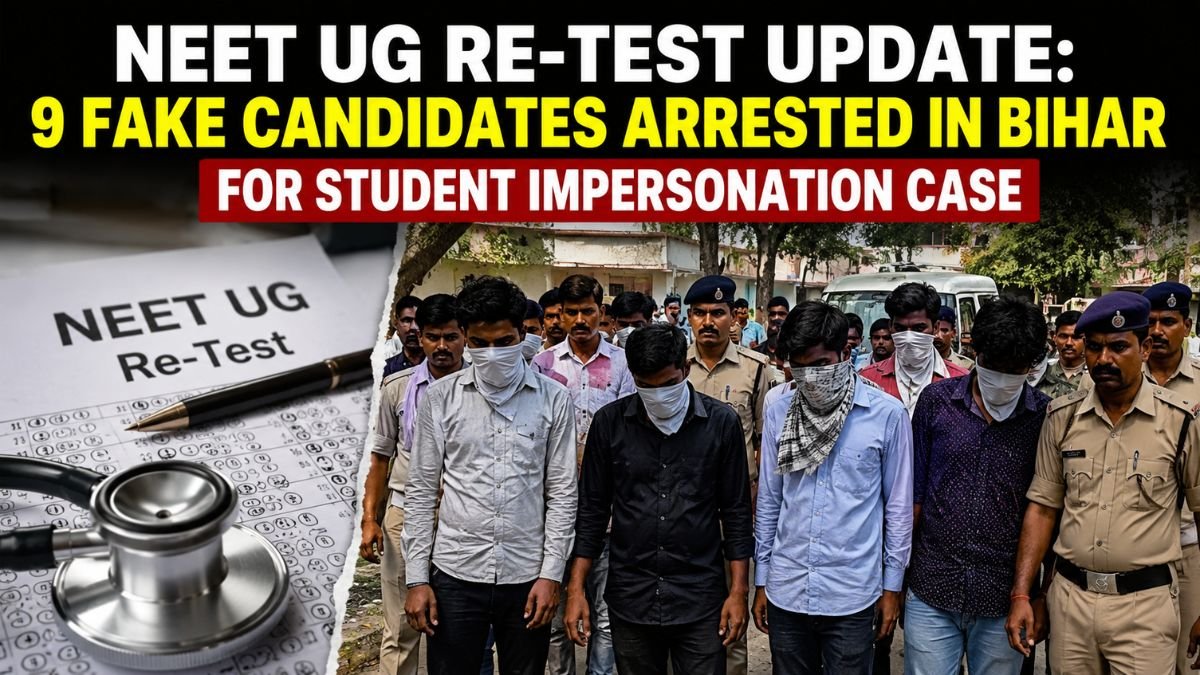 NEET UG Re-Test Update: 9 Fake Candidates Arrested in Bihar for Student Impersonation Case