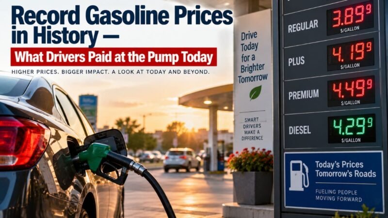 Record Gasoline Prices in History — What Drivers Paid at the Pump Today