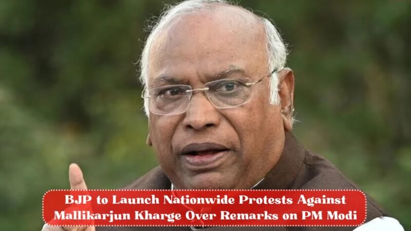 BJP to Launch Nationwide Protests Against Mallikarjun Kharge Over Remarks on PM Modi