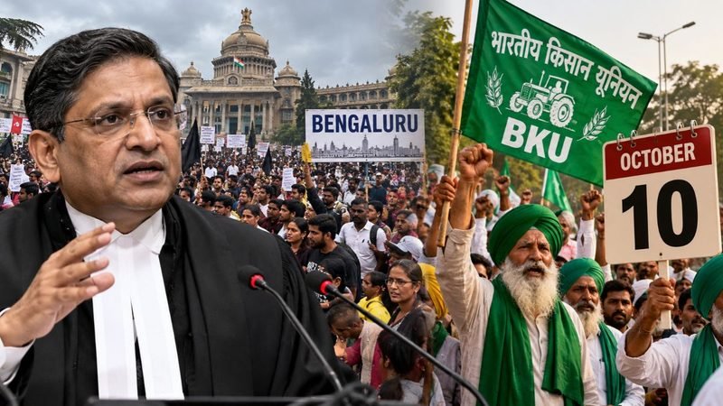 CJP Protest Update: Bengaluru Demonstration Concludes, BKU Supports October 10 Protest